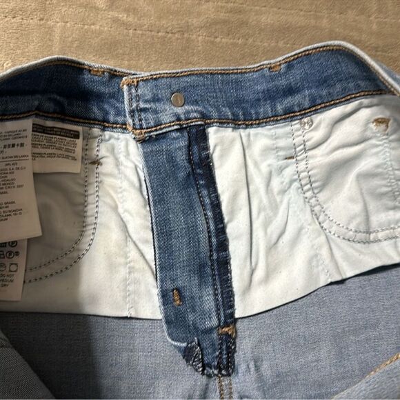 LEVI’S 31 Azure Blue Polka Dot 311 Shaping Skinny Stretch Jeans - Picture 14 of 16